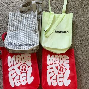 lululemon athletica Tote Collection - Red, Gray, Yellow